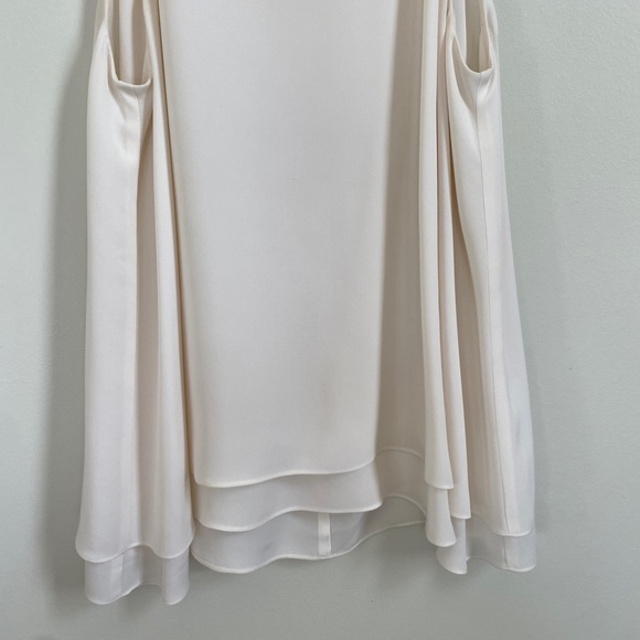 REBECCA TAYLOR Silk Ivory Layered Tank - Picture 6 of 8